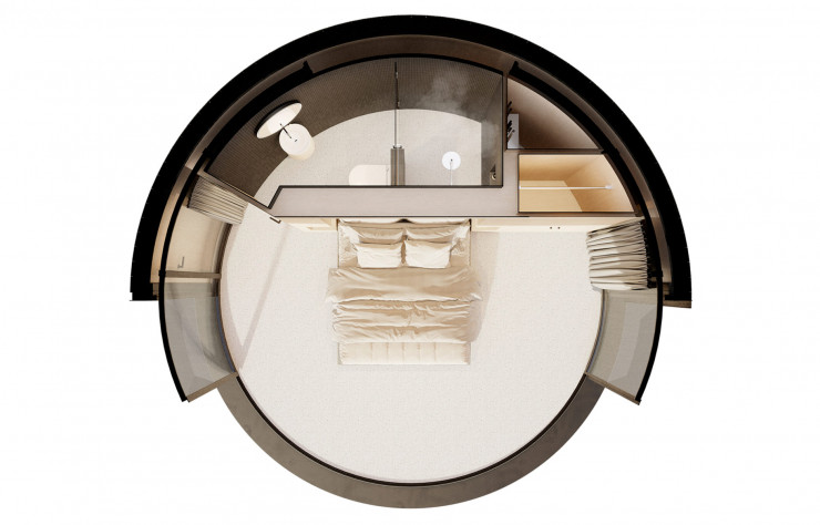 Module d’habitation Lumipod par Lumicène (2019).