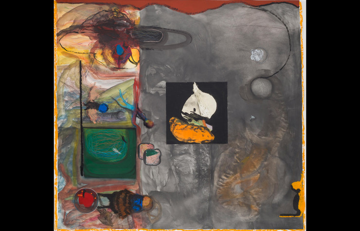Shape of Things 3 (2014) de Jorge Queiroz. Peinture sur papier.