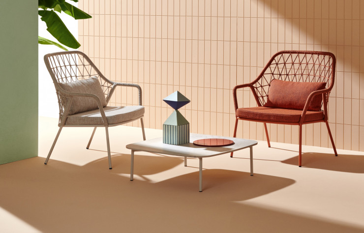 Fauteuils Panarea, design CMP Design (Pedrali).
