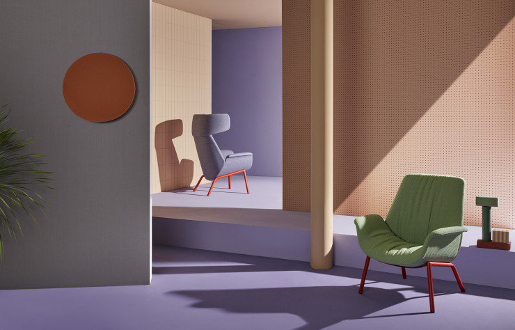 Fauteuils Ila, design Patrick Jouin (Pedrali).