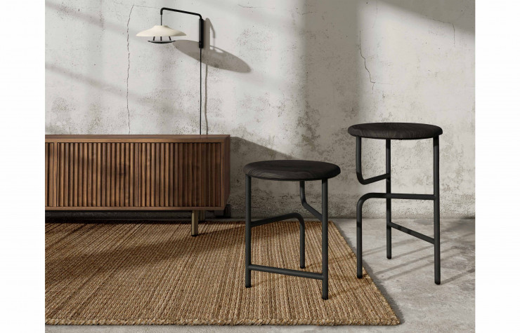 Deux des cinq versions de l’assise Blend (2020, Stellar Works).