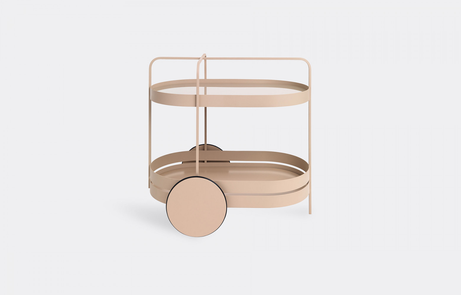 Chariot Grace en métal, design Sebastian Herkner, 1 380 €. Schonbuch.