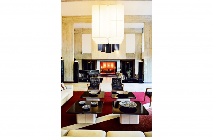 L’une des splendides pièces de l’ambassade de France, projet de Le Corbusier réalisé par Guillermo Jullian de la Fuente.