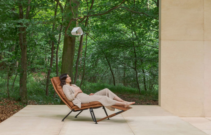 Le fauteuil de salon de la gamme « Kontrapunkt ».