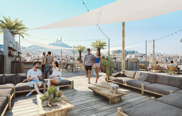 La deuxième adresse marseillaise du groupe offrira un panorama sur la cité phocéenne.