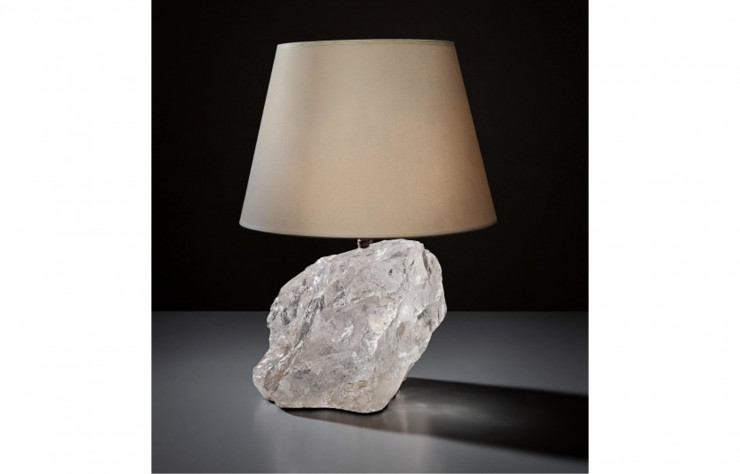 Jean-Michel Franck a signé de nombreuses lampes dotées d’un pied en quartz.