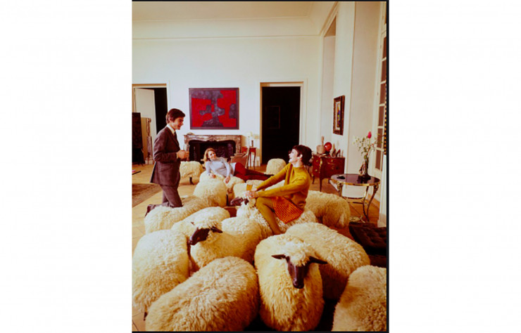 Banquettes Pour Polyphème de François-Xavier Lalanne, développées à partir de 1965.