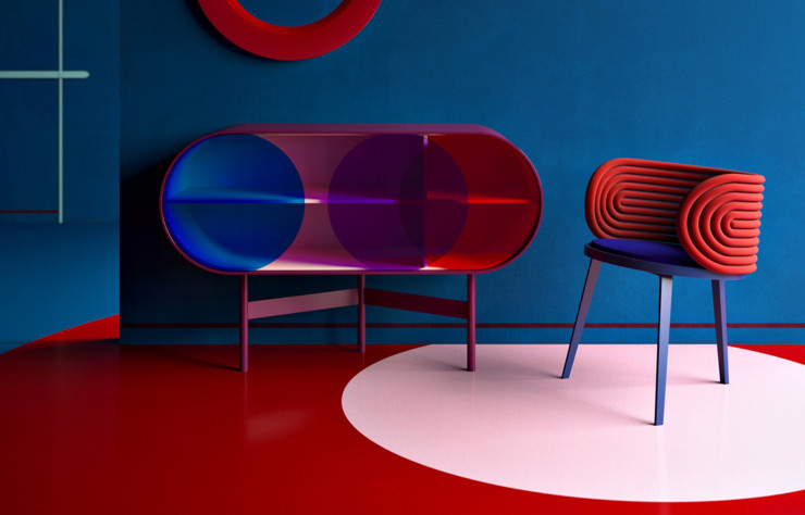 Buffet et chaise Cherokee.
