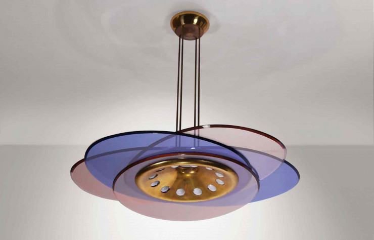 Suspension 2127 de Max Ingrand pour Fontana Arte.