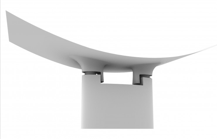 Coupe d’une section du pont San Giorgio.