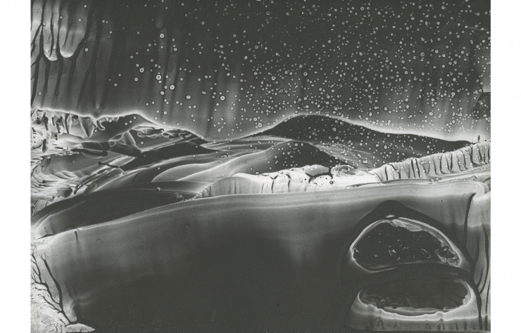 Untitled, LGY 64 (2012), de Roland Flexner. Graphite liquide sur papier. Galerie Nathalie Obadia (Paris, Bruxelles).