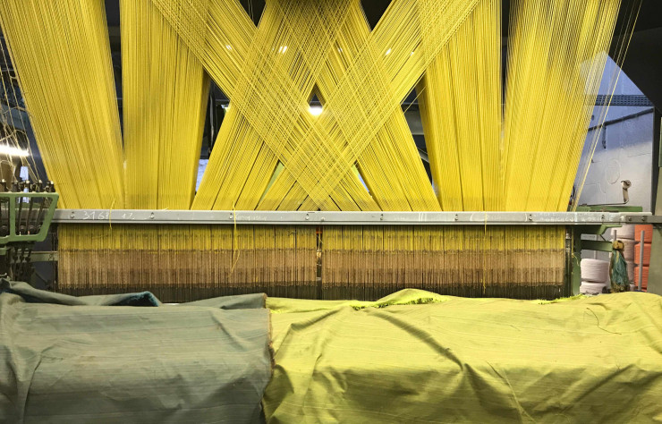 Elise Fouin a cherché de nouvelles voies pour les tissages de la maison Jules Pansu.