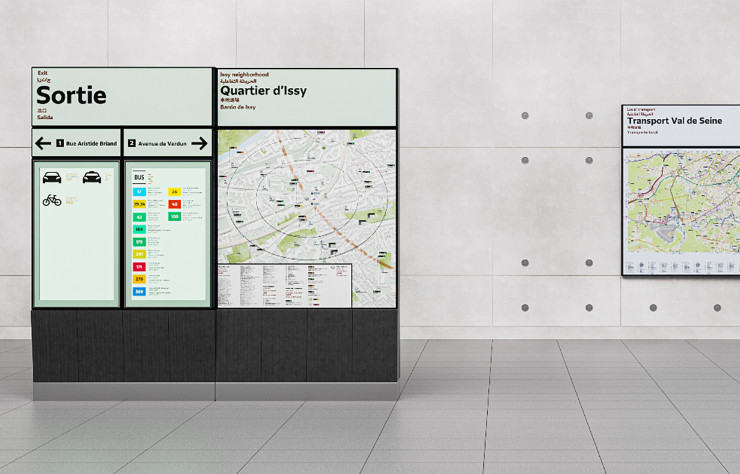 Illustrée, la signalétique en grand format gagne encore en limpidité.