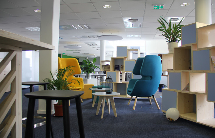 Agencement des locaux du LCL par l’Atelier Emmaüs.