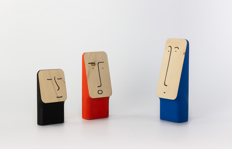 Statuettes anthropomorphes Smala dessinées par Ionna Vautrin.