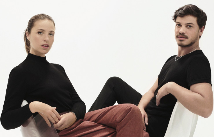 Emily Marant et Hugo Matha.
