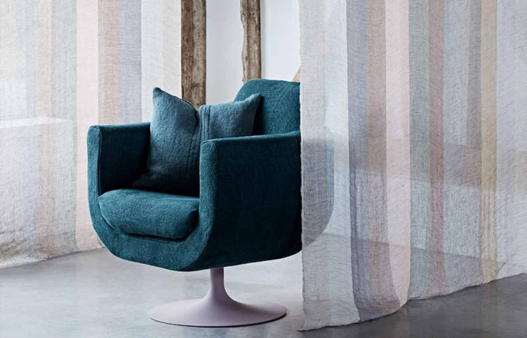 Tissu Fox et voilages Stardust Stripes (De le Cuona / Ido Diffusion).