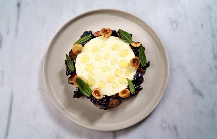 Le savoureux parfait aux fruits d’automne du chef Vergeat.