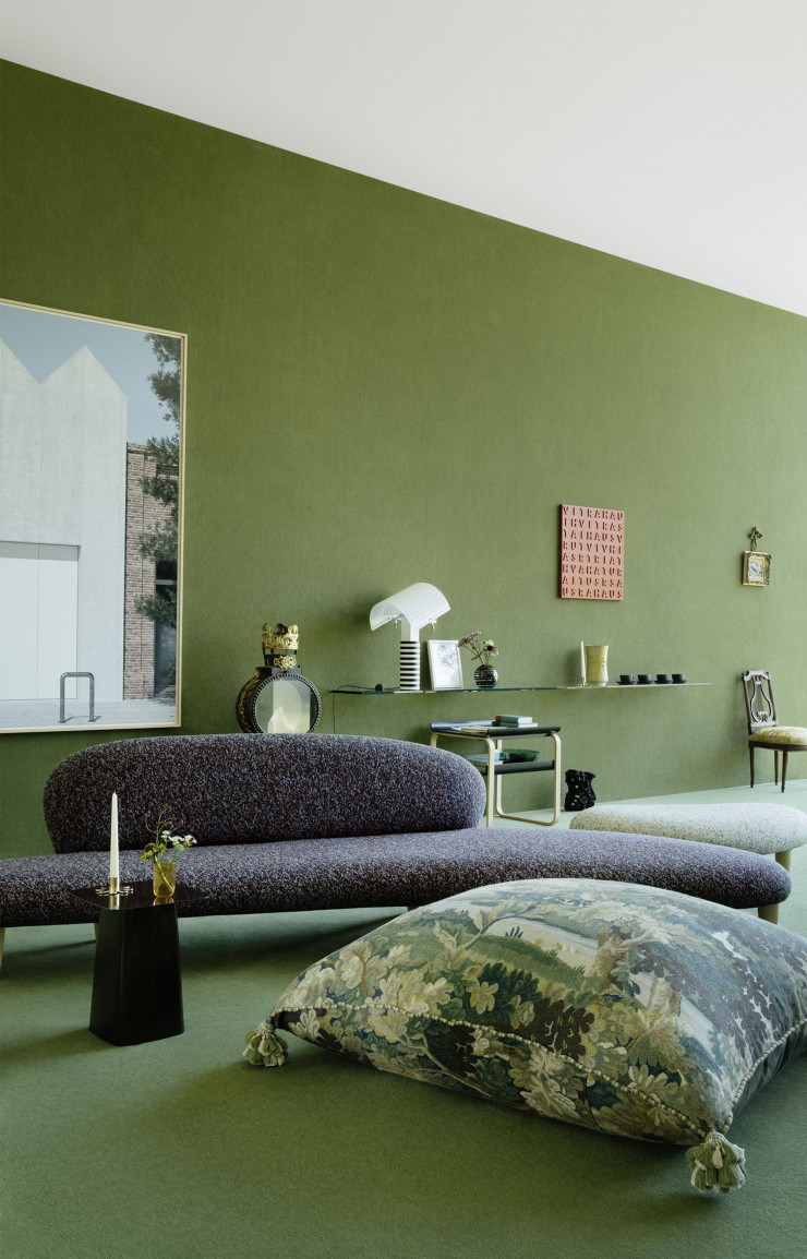 Le Loft de Charlap Hyman & Herrero est baigné de vert.