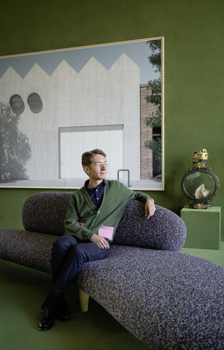 Charlap Hyman dans le VitraHaus Loft, espace régulièrement confié à des décorateurs différents.