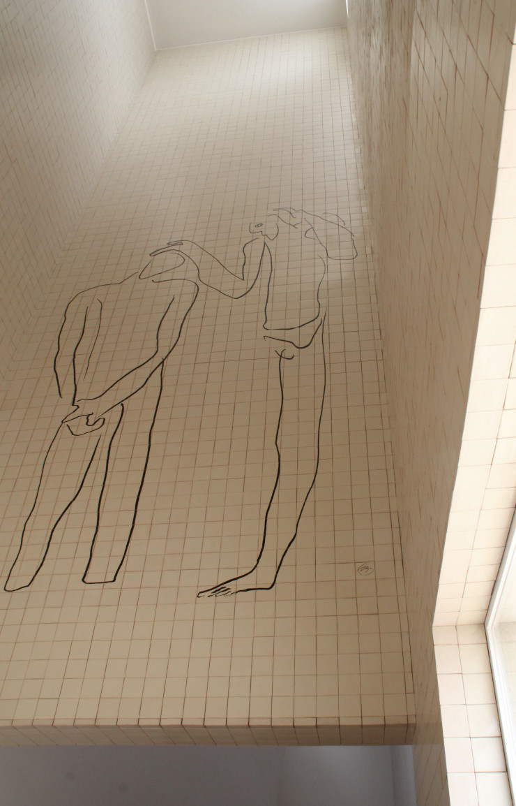 Dessin intégré à l’architecture.