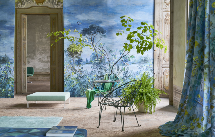 La dernière gamme Designers Guild, « Grandiflora Rose », s’inspire des jardins anglais.