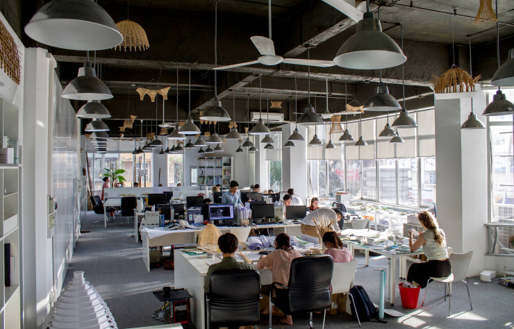 Les bureaux d’Hanoi, au nord du Vietnam, de VTN architects.