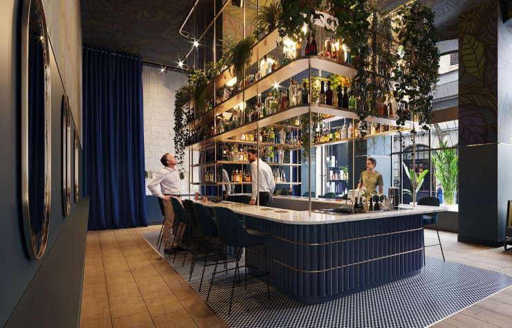L’espace de masterclass a été pensé pour donner aux élèves un vrai aperçu de la vie de bartender.