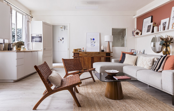 Le salon d’attente de Gynécée invite au calme et à la douceur.