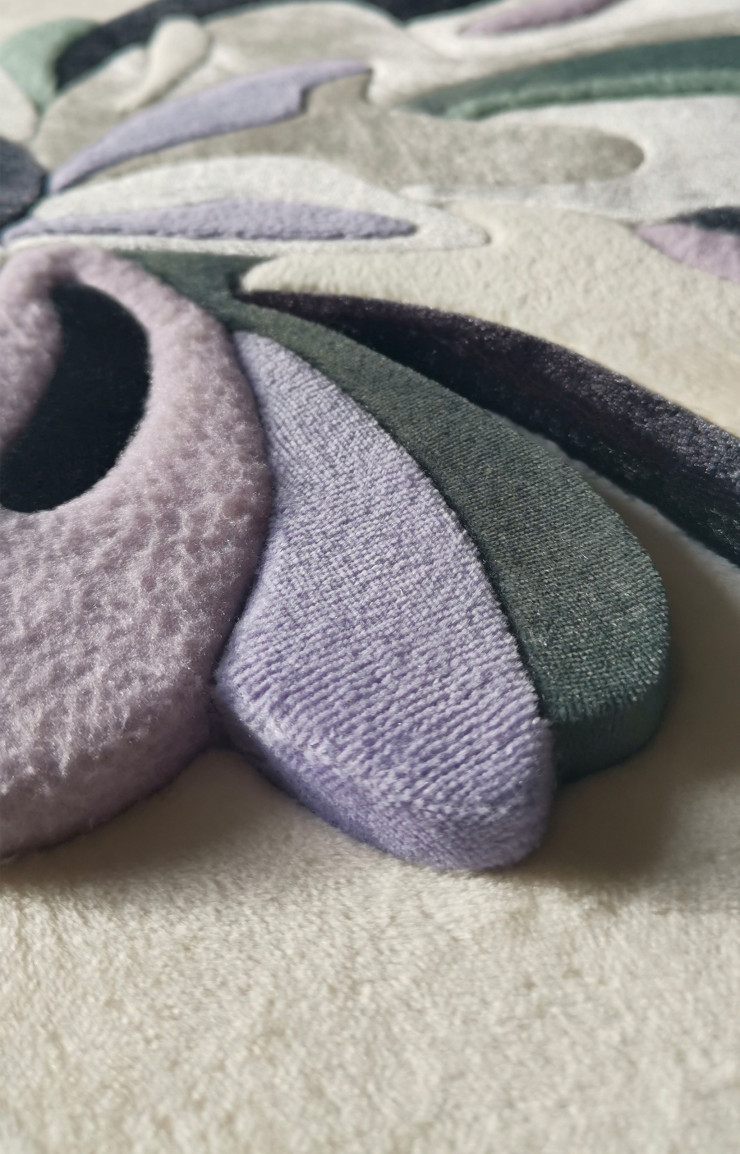 Le velours permet de s’inscrire dans les trois dimensions.