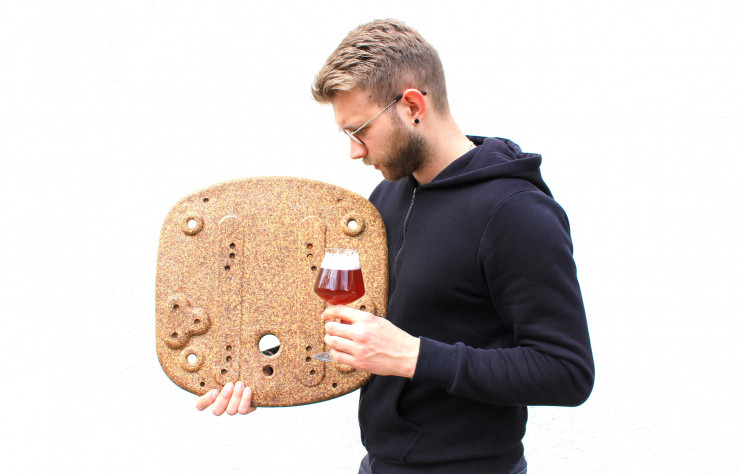 Le designer Franck Grossel a créé Instead pour développer le mobilier en drêches.