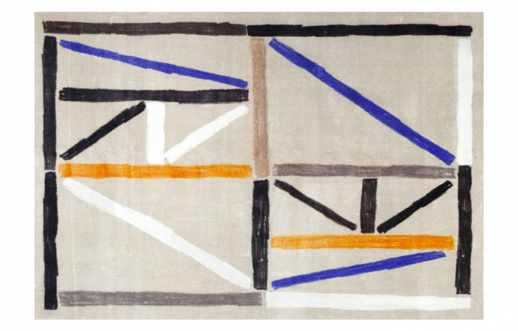 Tapis de la collection « Parcelles » d’Alexandre-Benjamin Navet (Codimat).