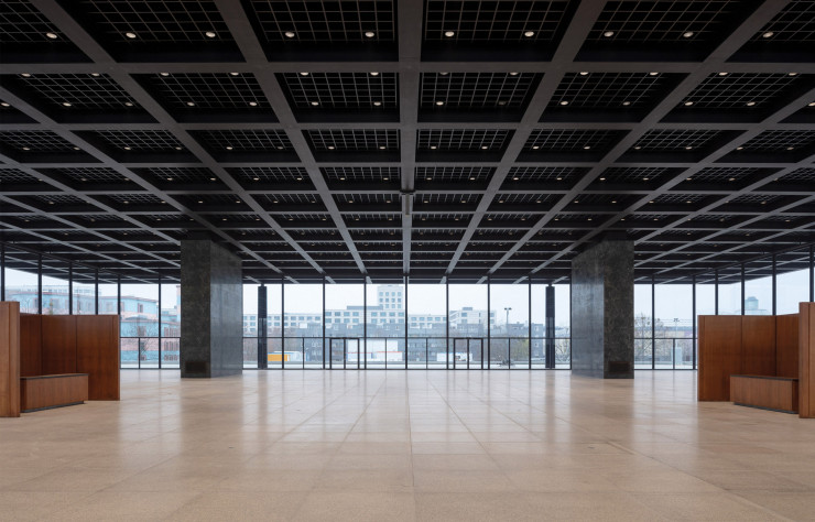 La rénovation de David Chipperfield respecte le plan original de la Neue Nationalgalerie.