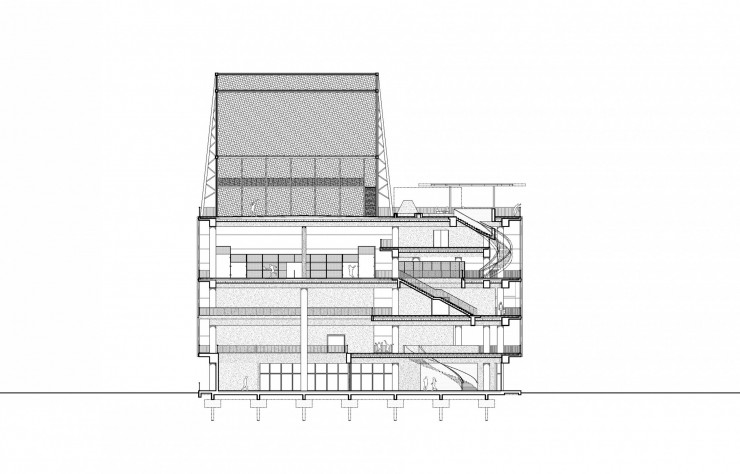 Plan de la « cathédrale des sports », à Bordeaux.