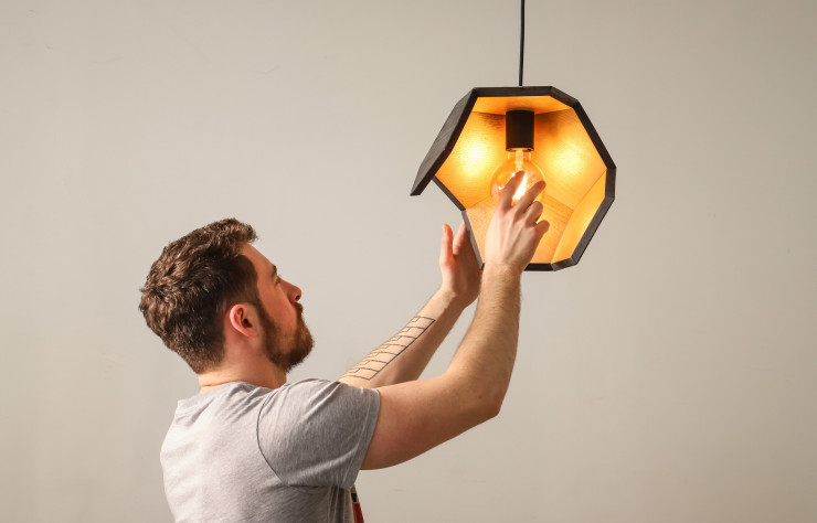 Florent Blanchard et sa lampe DOD.