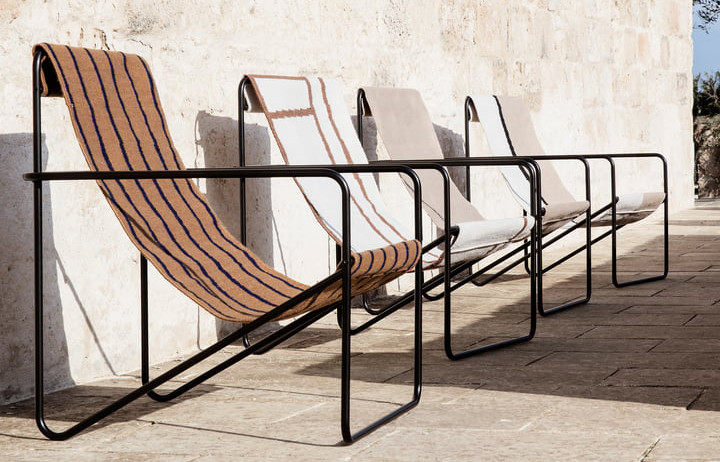 La Desert Chair (Ferm Living) et son assise en PET recyclé.
