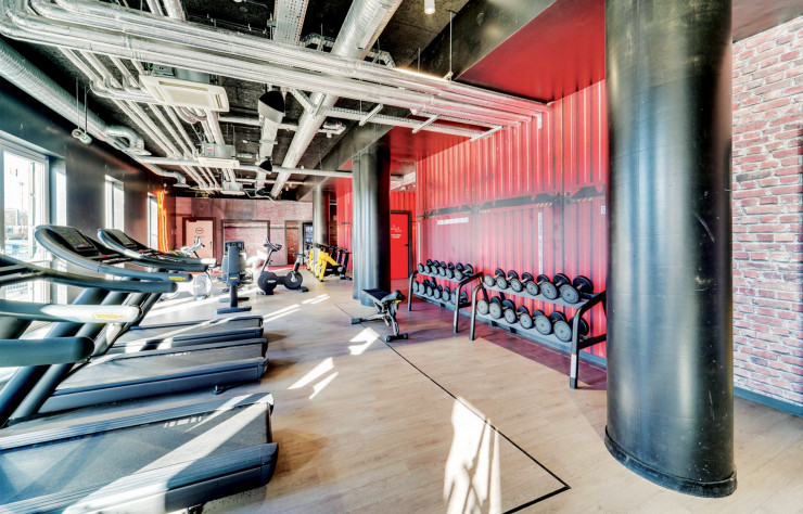 La salle de sport du campus Ecla.
