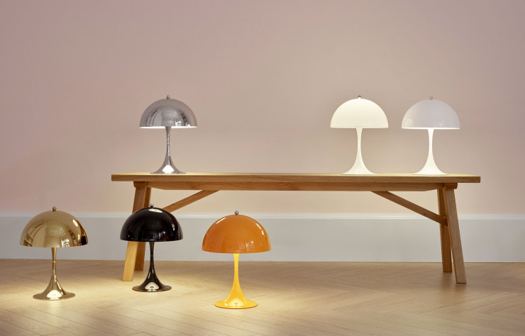 Lampes Panthella de Verner Panton (Louis Poulsen).