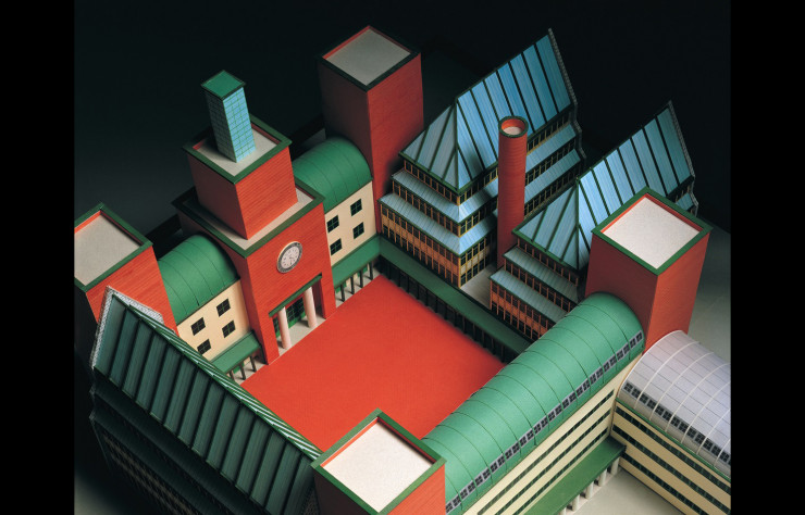Maquette pour l’UBS à Lugano (Suisse, 1990).
