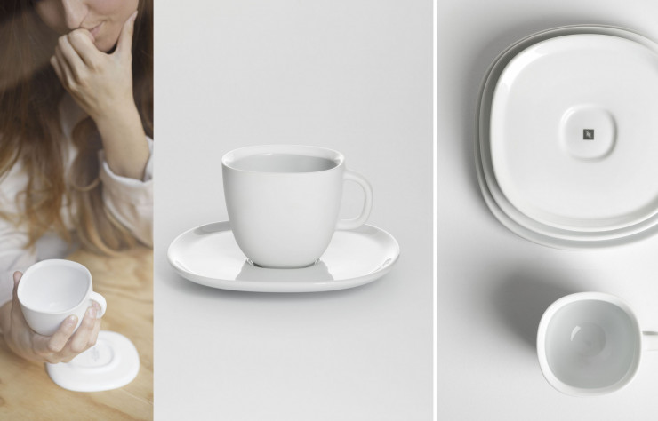La tasse Lume (Nespresso) réinterprète la fameuse tasse italienne.