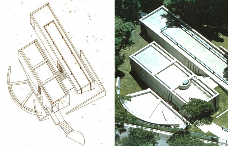 La maison Koshino réalisée par Tadao Ando à Kobe (1984).