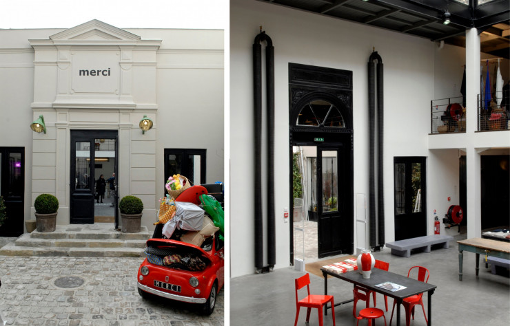 Le concept-store Merci, dans le Marais.