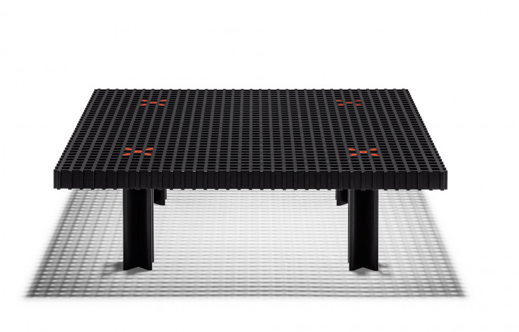 Table basse Kyoto de Gianfranco Fratttini (Poltrona Frau).