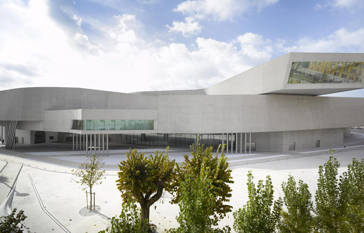 Les extérieurs du MAXXI.