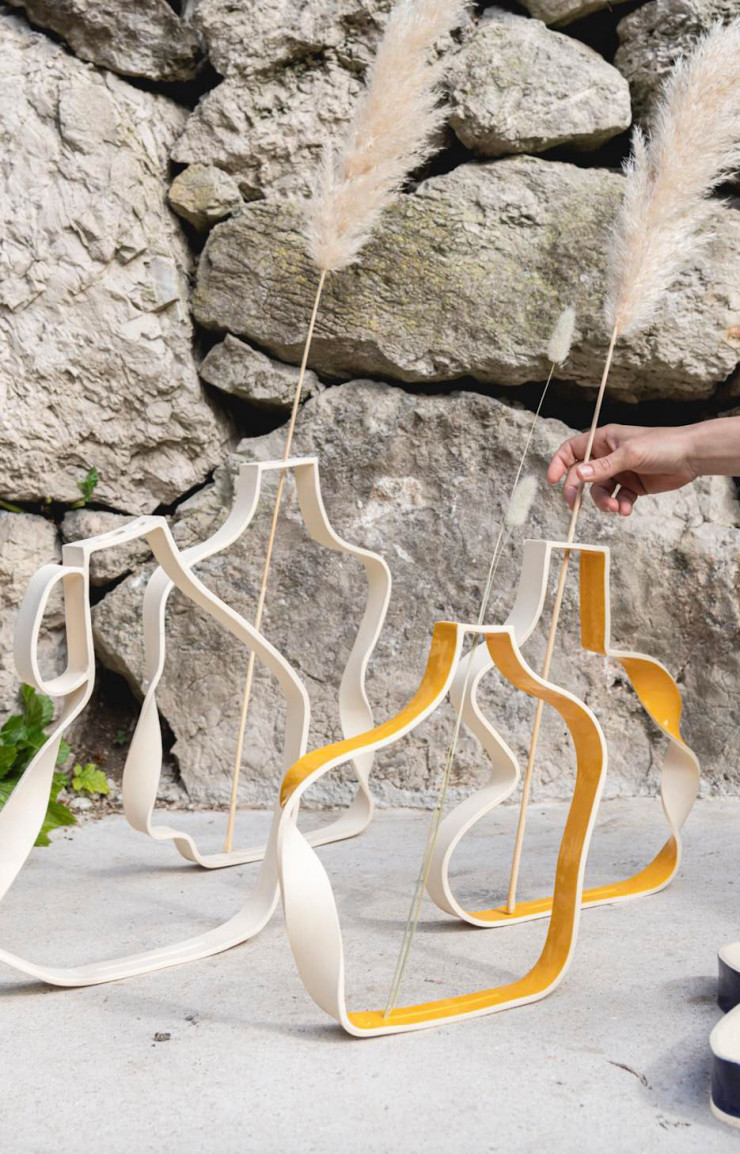 Soliflores « sans eau » de Superbe Céramique.