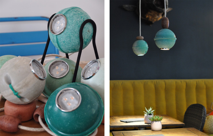 Les luminaires Dérive, en version baladeuse ou suspension.