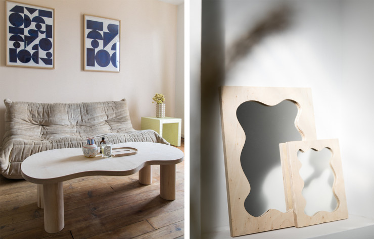 D’une chute de bois, Little Anana crée une table.