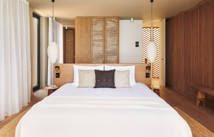 Une chambre de l’hôtel Maslina Resort.