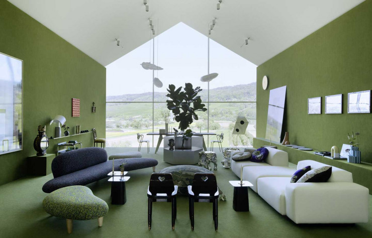Le Loft au dernier étage de la VitraHaus investi par l’agence new-yorkaise Charlap Hyman et Herrero.