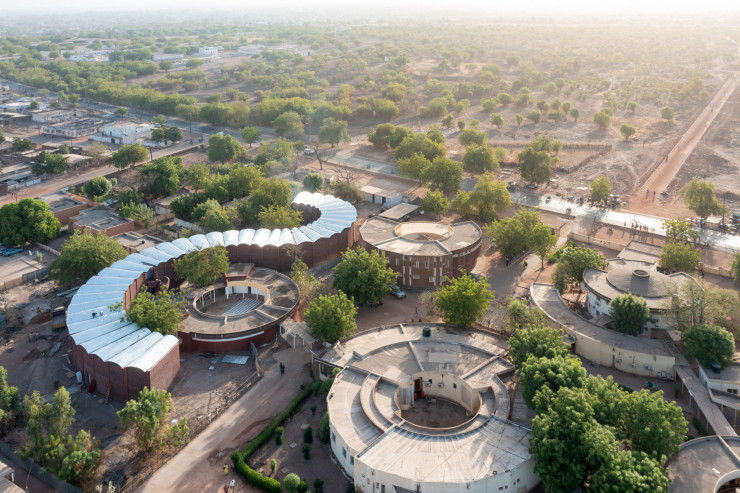 Vue aérienne de l’hôpital de Tambacounda (Sénégal).